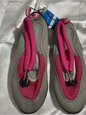 west loop Kids Pink & Gray Slip-On Water Shoes